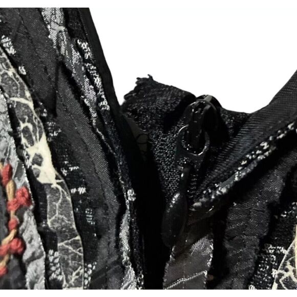 Obstinee By IKA Womens Partial Zip Floral Lightweight Blazer Style Jacket US 14 - Picture 3 of 12